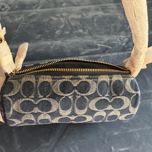 Coach Nolita Mini Barrel Bag In Signature Denim CZ459 - Picture 4 of 6